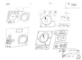 Front panel, several sketches
